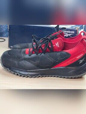 Reebok All Terrain Work Steel Toe Shoes Black Red RB4093 Men’s Size 10M